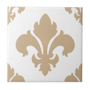 Carreau En Céramique Sable de Fleur De Lis 2