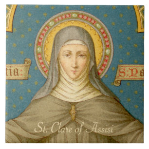 Carreau En Céramique Saint Clare d'Assise (SAU 027) Carrelage en cérami
