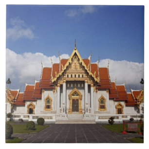 Carreau En Céramique Salle Ubosot ou Bot, Wat Benchamabophit, Bangkok,