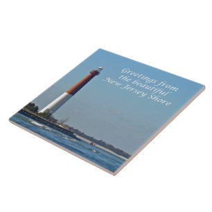 Carreau En Céramique Salutations du New Jersey - Barnegat Light