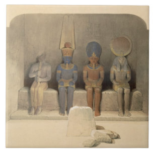 Carreau En Céramique Sanctuaire du temple d'Abu Simbel, de "Egypte