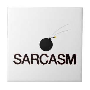 Carreau En Céramique Sarcasme bombardée