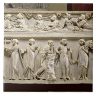 Carreau En Céramique Sarcophage des Muses, romain (marbre)