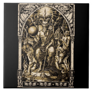 Carreau En Céramique Satan a couronné