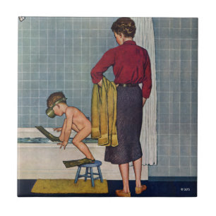 Carreau En Céramique Scaphandre dans le baquet