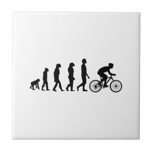 Carreau En Céramique Schéma de l'évolution humaine du cyclisme moderne