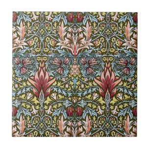 Carreau En Céramique Schéma floral William Morris Snakeshead