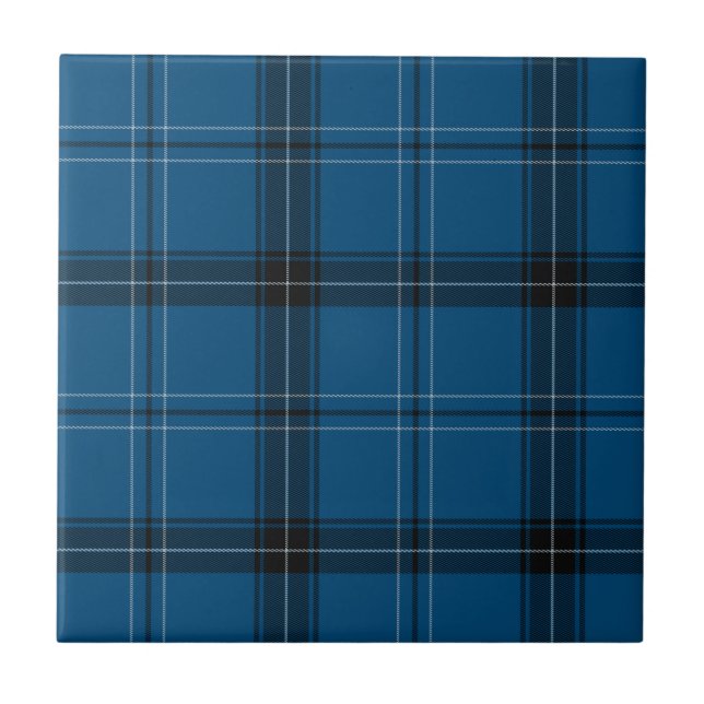 Carreau En Céramique Scottish Ramsay Blue Tartan (Devant)