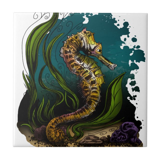 Carreau En Céramique Seahorse (Devant)