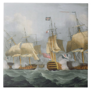 Carreau En Céramique Seigneur Howe dans la Reine Charlotte, cassant