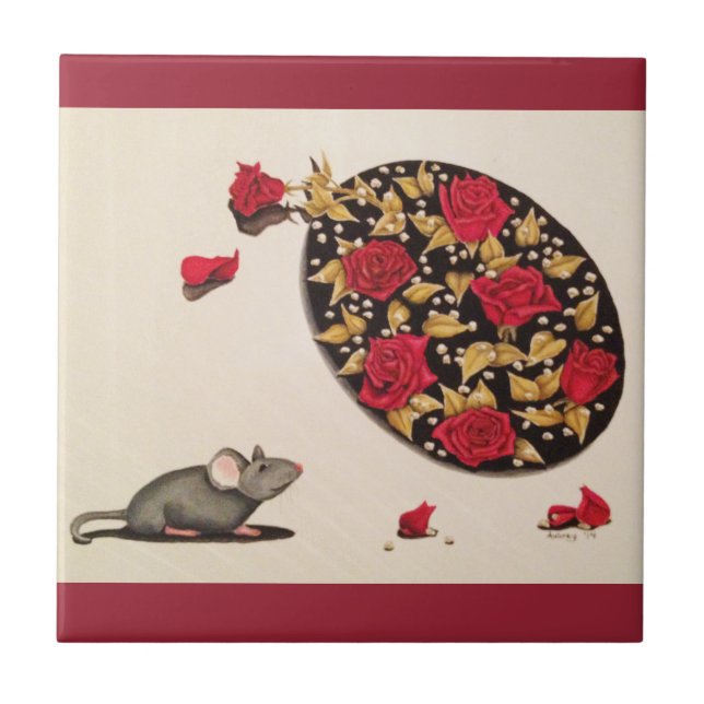 Carreau En Céramique Sentez les roses (Devant)