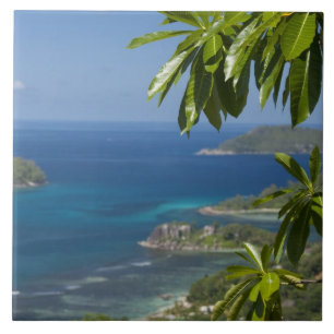 Carreau En Céramique Seychelles, île de Mahe. Côte ouest de