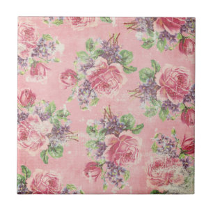 Carreau En Céramique Shabby Chic Carrelage Floral