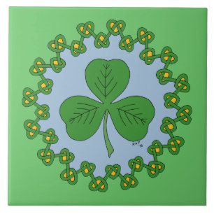 Carreau En Céramique Shamrock et réseau