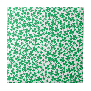 Carreau En Céramique Shamrock pour la Saint Patrick's Day