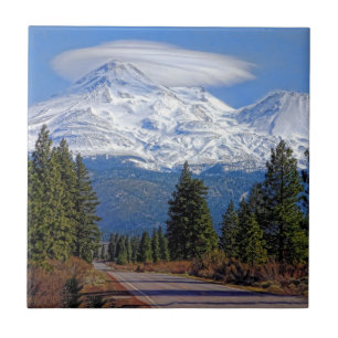 CARREAU EN CÉRAMIQUE SHASTA DE LA TA AVEC LENTICULAIRE