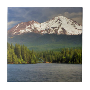 CARREAU EN CÉRAMIQUE SHASTA DE LA TA DE LAC SISKIYOU