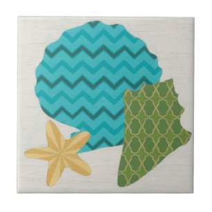 Carreau En Céramique Shell Motifs II