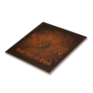 Carreau En Céramique Shema en bois sculpté Yisrael