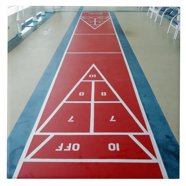 Carreau En Céramique Shuffleboard à bord (Devant)