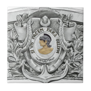 CARREAU EN CÉRAMIQUE SI VIS PACEM PARA BELLUM