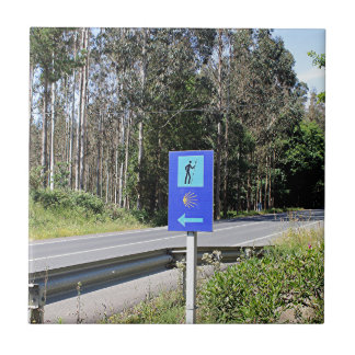 Carreau En Céramique Signe de marcheur d'EL Camino, Espagne