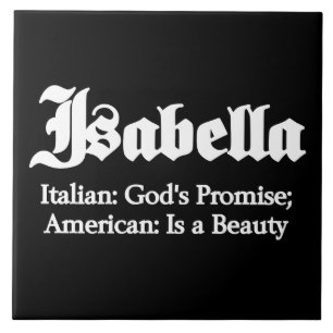 Carreau En Céramique Signification d'Isabella