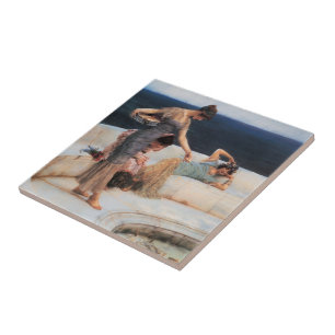 Carreau En Céramique Silver Favorites by Lawrence Alma-Tadema