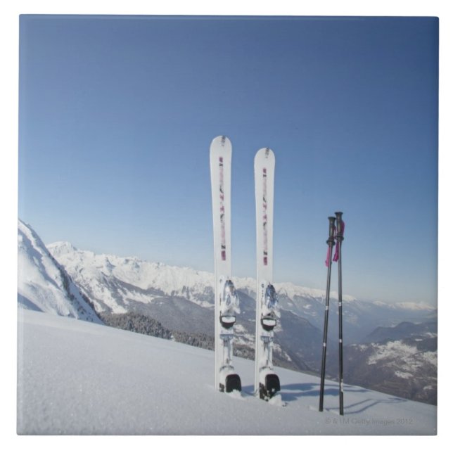 Carreau En Céramique Skis et ski Polonais (Devant)