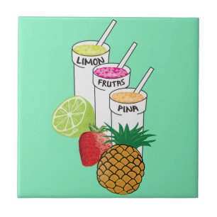 Carreau En Céramique Smoothie de fruit d'été
