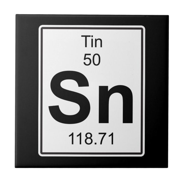 Carreau En Céramique Sn - étain (Devant)