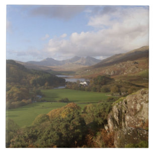 Carreau En Céramique Snowdon depuis Capel Curig, Gwynedd, Pays de Galle