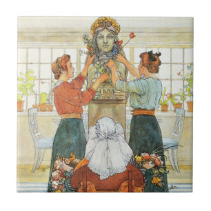 Carreau En Céramique Soeurs décorant pour des vacances