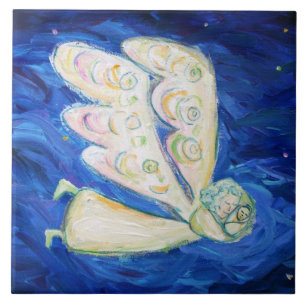 Carreau En Céramique Soin de l'âme Angel Tile cadeau