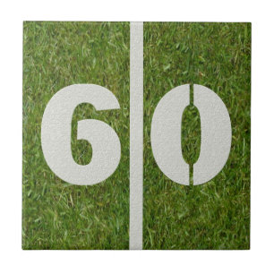 Carreau En Céramique soixantième Tuile personnalisable du football