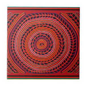 Carreau En Céramique Soleil universel de la tribu Kuna