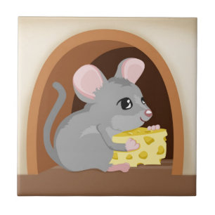 Carreau En Céramique Souris et trou de souris