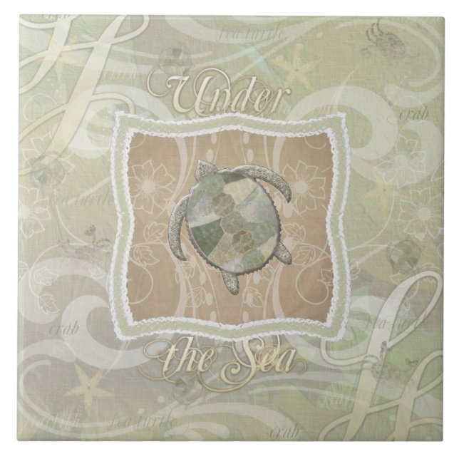 Carreau En Céramique Sous la mer (Devant)