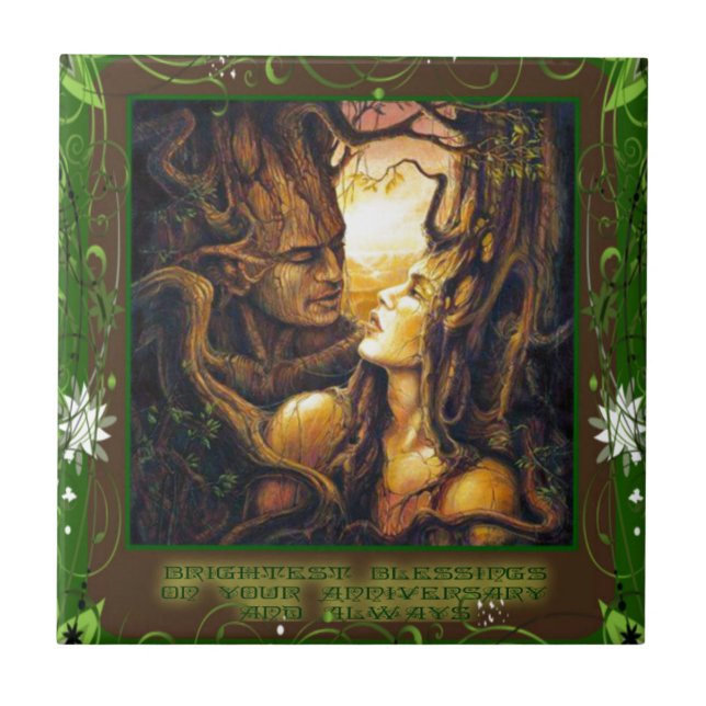 Carreau En Céramique Spiritueux de la forêt (Devant)