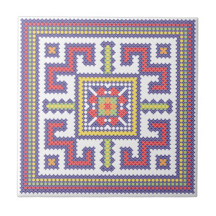 Carreau En Céramique Square cross-stitch