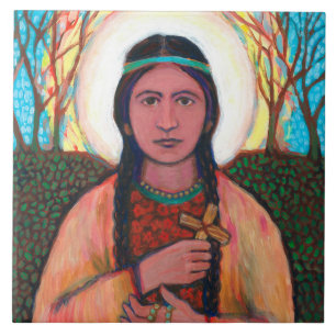 Carreau En Céramique St Kateri Tekakwitha