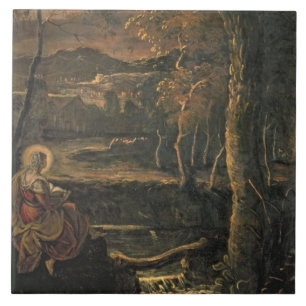 Carreau En Céramique St Mary de l'Egypte dans la région sauvage
