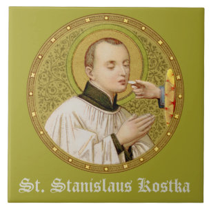 Carreau En Céramique St. Stanislaus Kostka (SNV 25) (Image Ronde) Carre