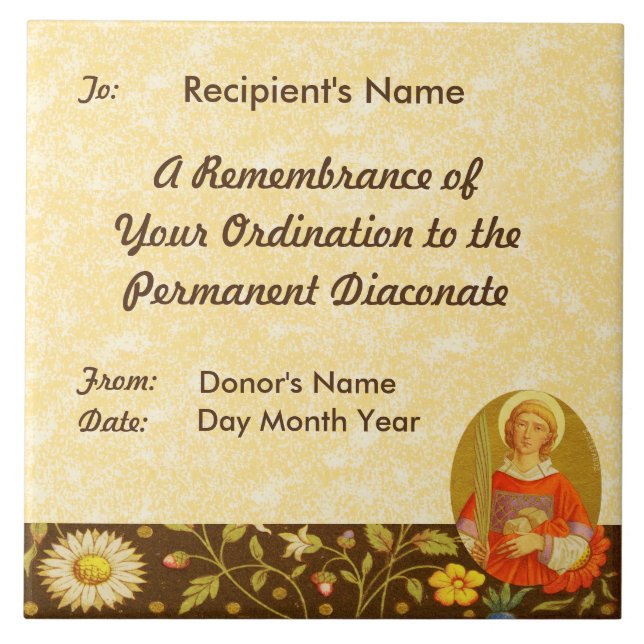 Carreau En Céramique St. Stephen le ProtoMartyr (PM 08) (Devant)