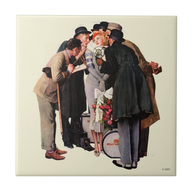 Carreau En Céramique Starlette de Hollywood (Devant)