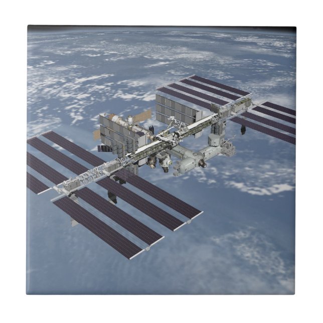 Carreau En Céramique Station Spatiale Internationale, tuile d'ISS (Devant)