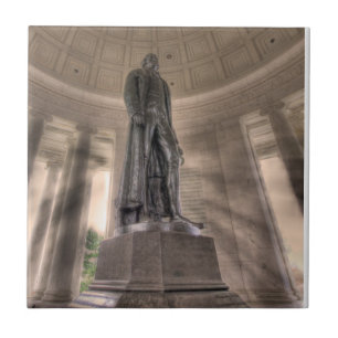 Carreau En Céramique Statue en bronze du mémorial Thomas Jefferson