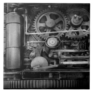 Carreau En Céramique Steampunk - Acier sériel