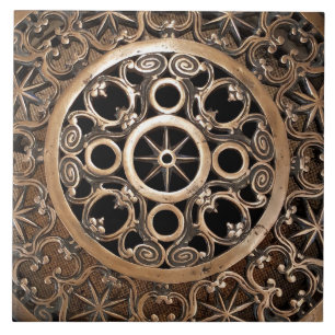 Carreau En Céramique Steampunk antique de bronze en métal de Vatican