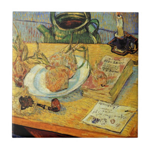 Carreau En Céramique Still Life with Drawing Board de Vincent van Gogh